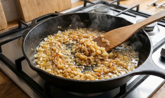 تفت دادن پیاز