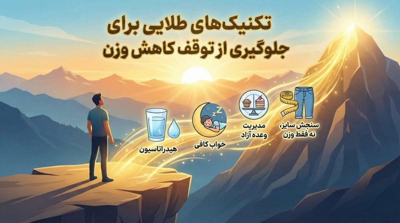 تکنیکهای جلوگیری از توقف کاهش وزن در حین رژیم غذایی برای لاغری