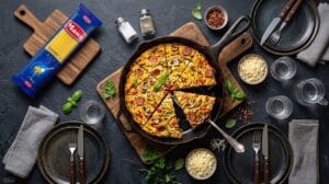 طرز تهیه کوکو ماکارونی رشته ای