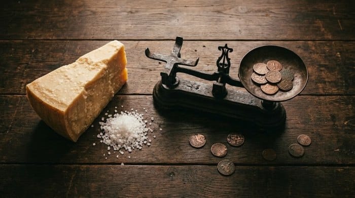 پنیر پارمزان در بخشی از تاریخ نقش وجه نقد را داشته